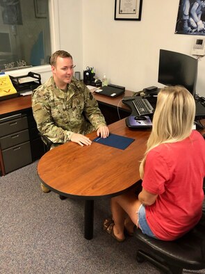 In his first full year of being an Air Force Reserve recruiter, Tech. Sgt. Kyle Hauser met his yearly accession goal in less than four months.Hauser has spent his 14-year Air Force career bouncing back and forth between recruiting and air transportation.  (Courtesy photo)
