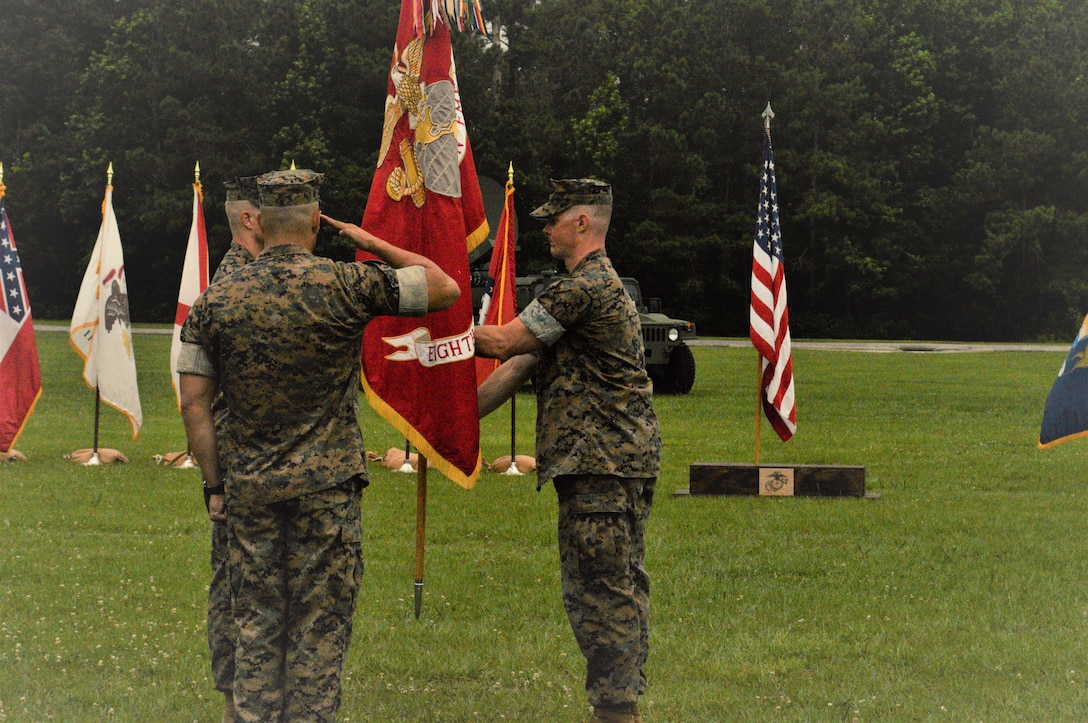 8th Communication Battalion Change Of Command Ceremony