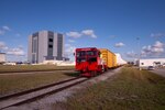 A train carries a load