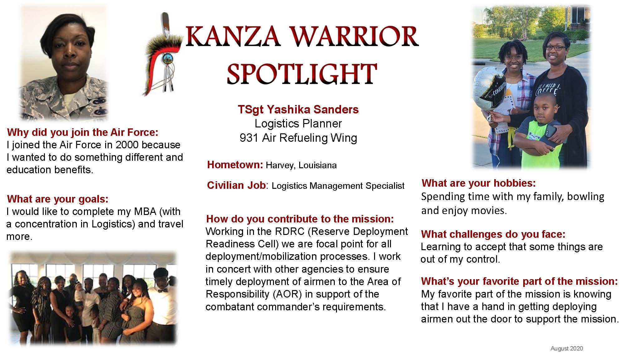 August KANZA Warrior Spotlight