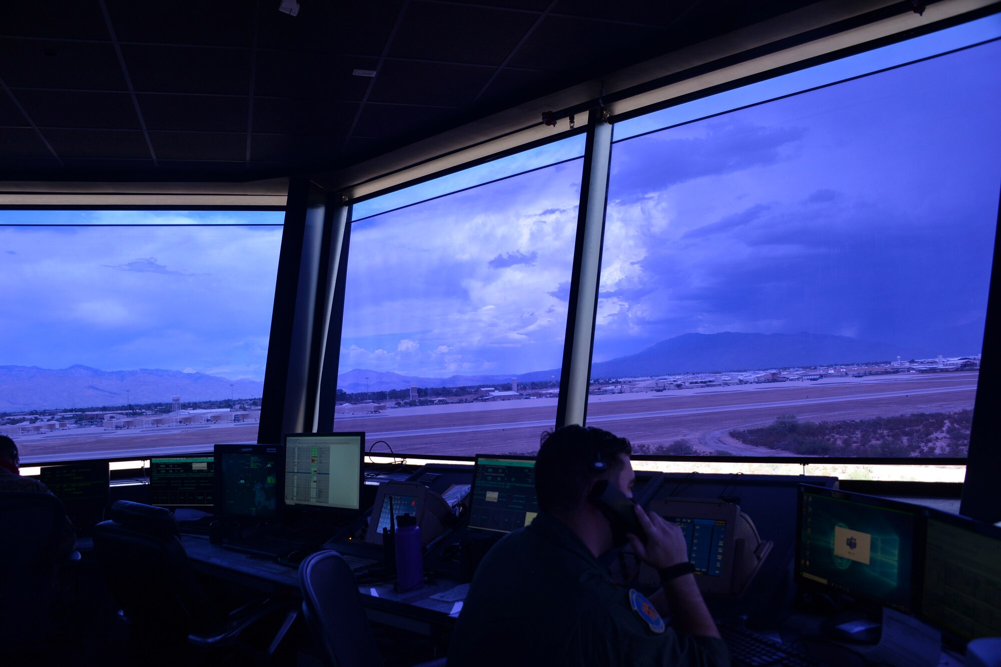 a photo of the air traffic control tower