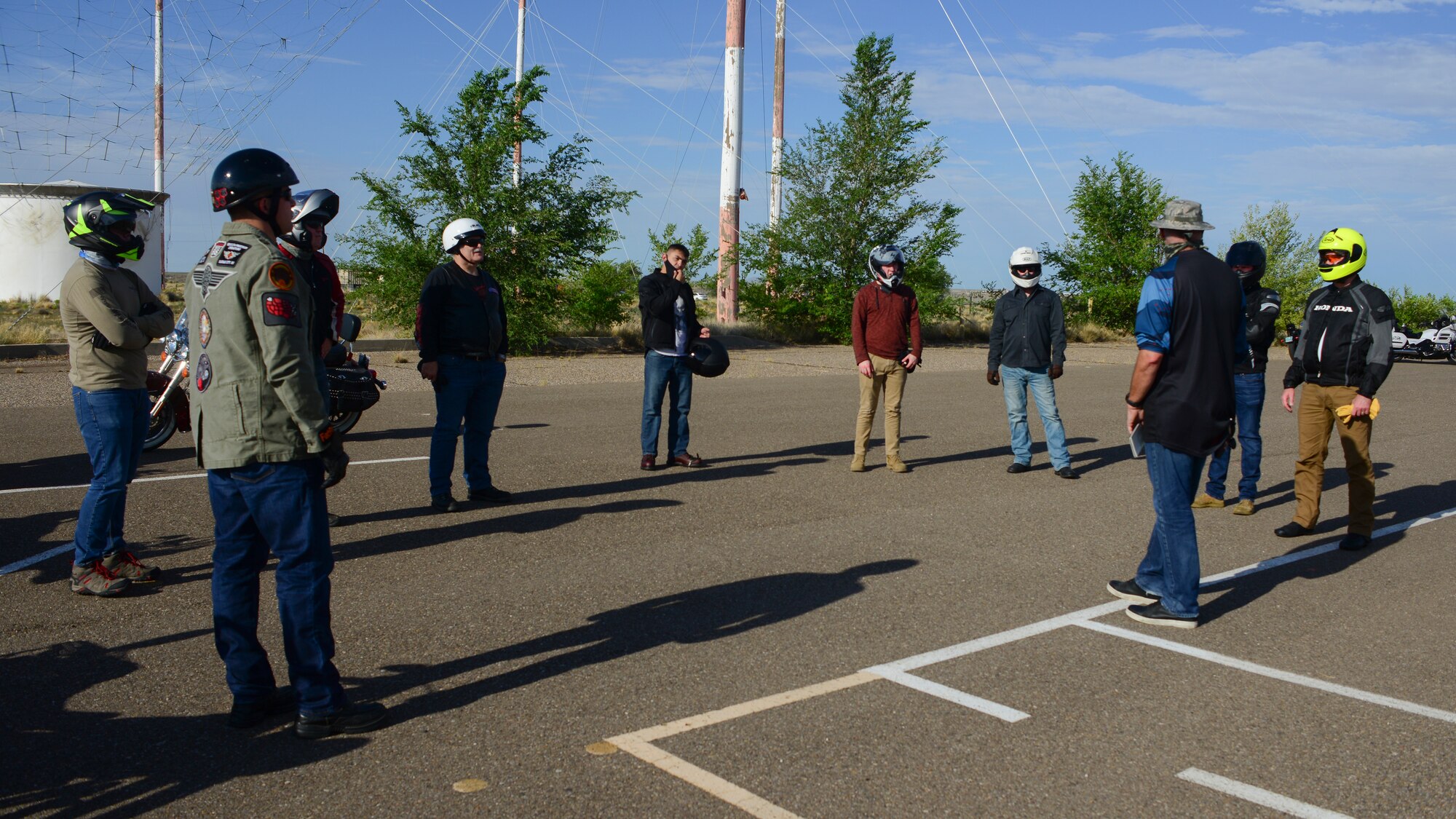 Motorcycle training course.