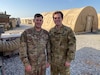 The Grams brothers, Sgt. 1st Class Garrett Grams (left) and Chief Warrant Officer 2 Marshall Grams (right), are currently deployed together to the Middle East with the 34th Expeditionary Combat Aviation Brigade. Their passion for service is a family affair, as their father and sister have both served in the Minnesota National Guard as well.