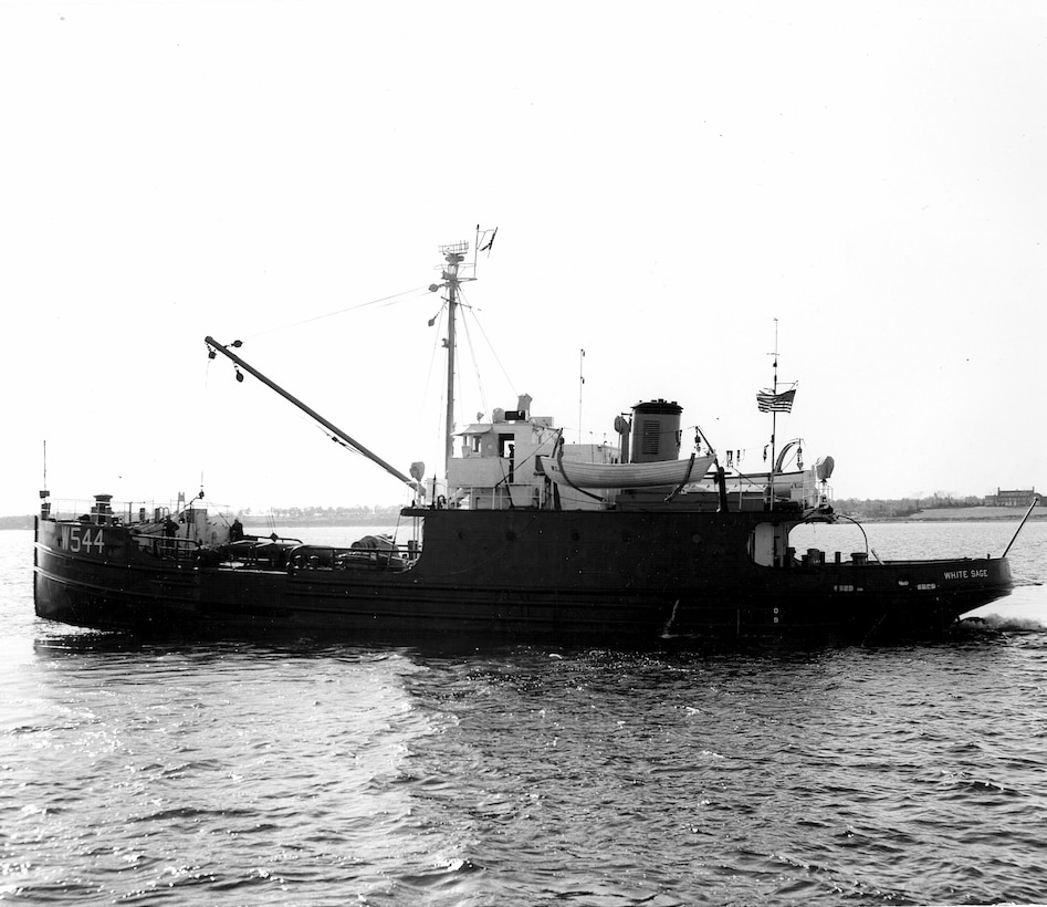 A photo of the Coast Guard tender WHITE SAGE