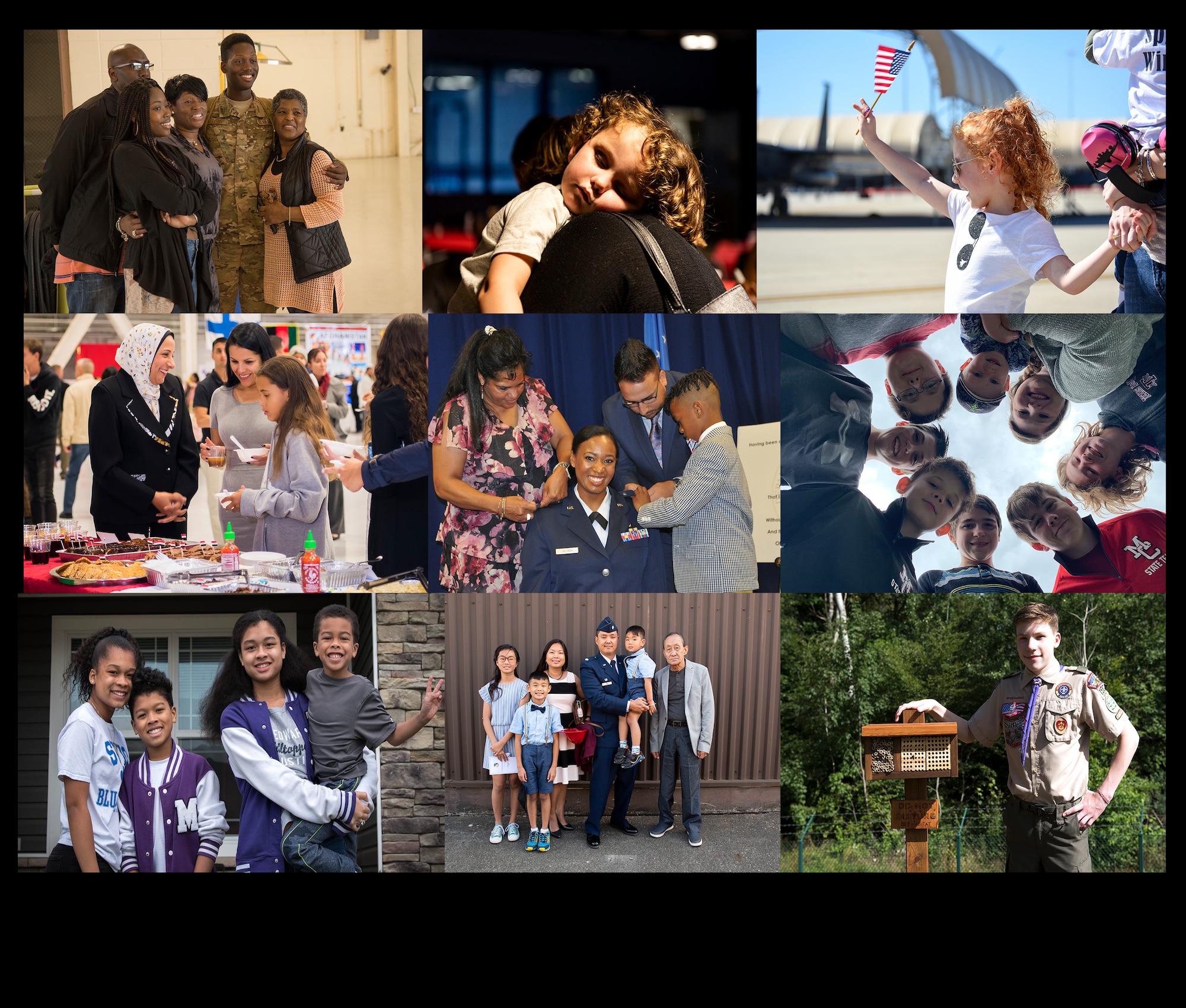 Composite Graphics of Military Families