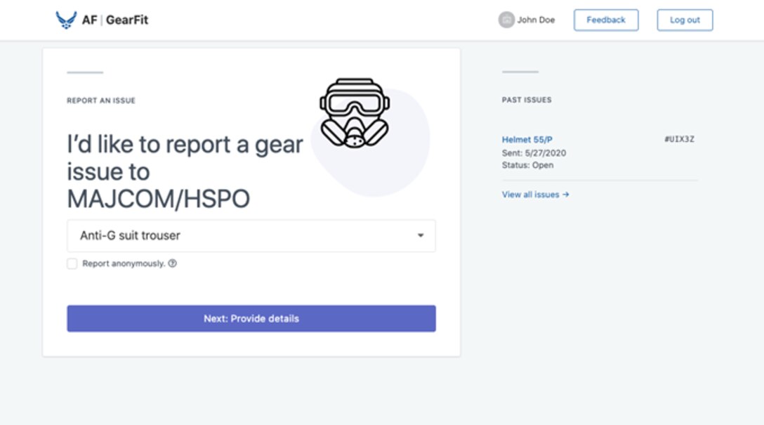 The Air Force Life Cycle Management Center's Human Systems Division is launching an aircrew equipment and gear feedback app in June.