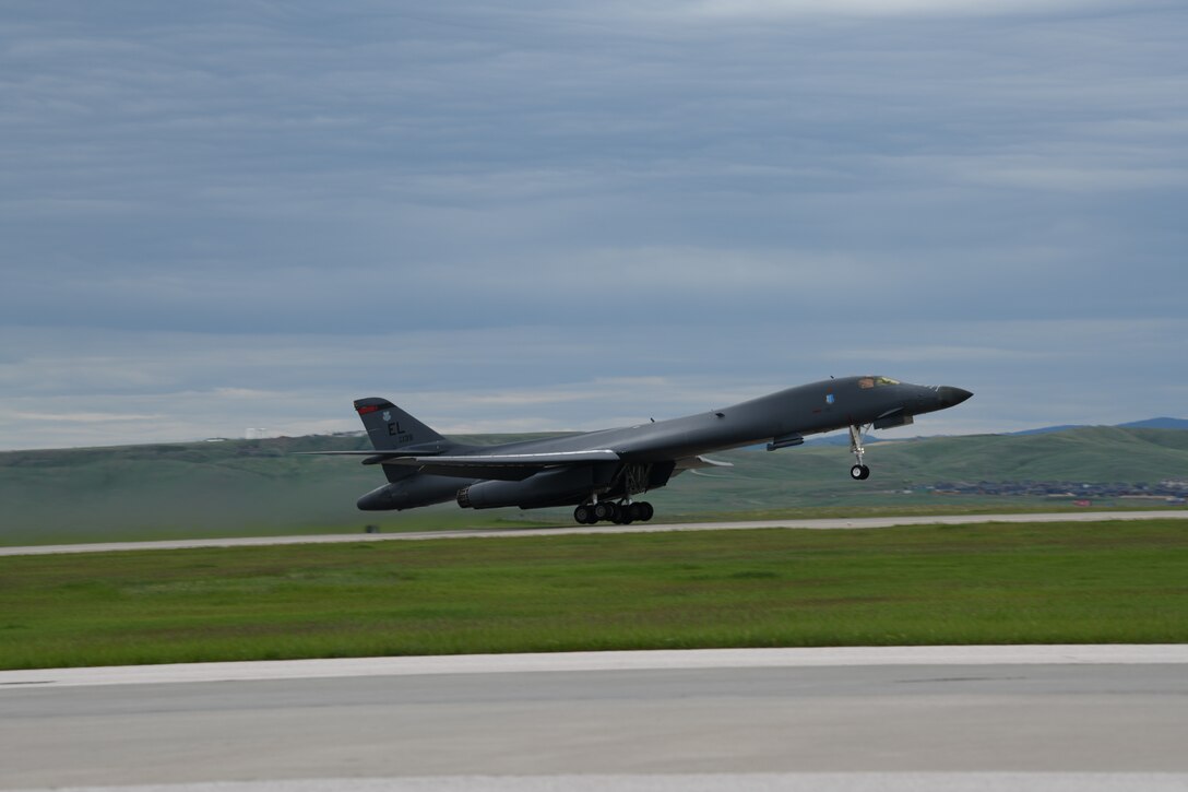 aircraft takes off