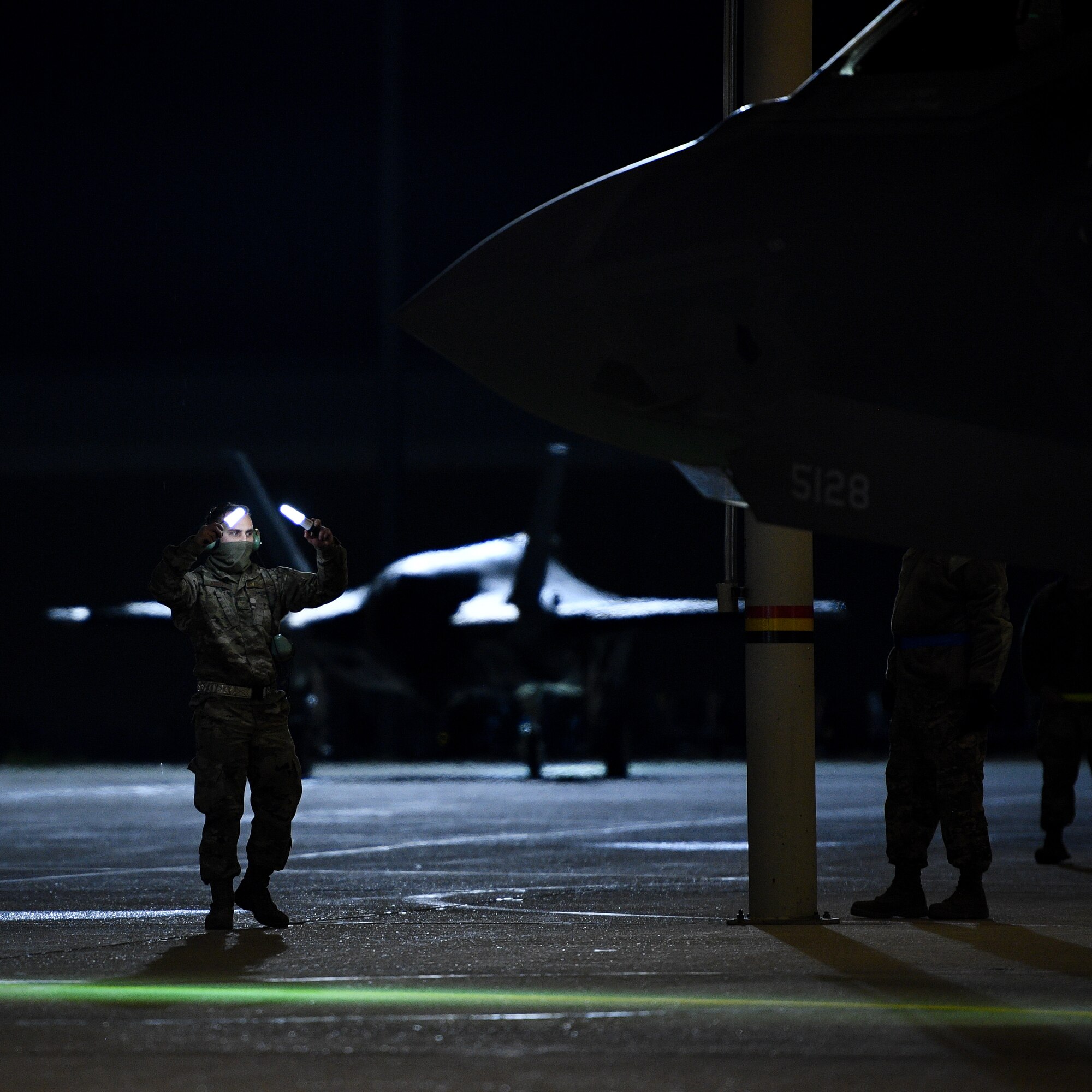 A photo of the 421st Fighter Squadron deployment to the Middle East.