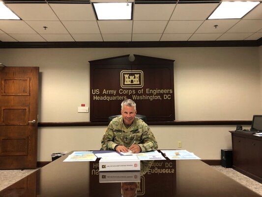 Lt. Gen. Todd T. Semonite, USACE Commanding General and 54th U.S. Army Chief of Engineers, recently signed the Hudson Raritan Estuary Ecosystem Restoration Study Chief's Report