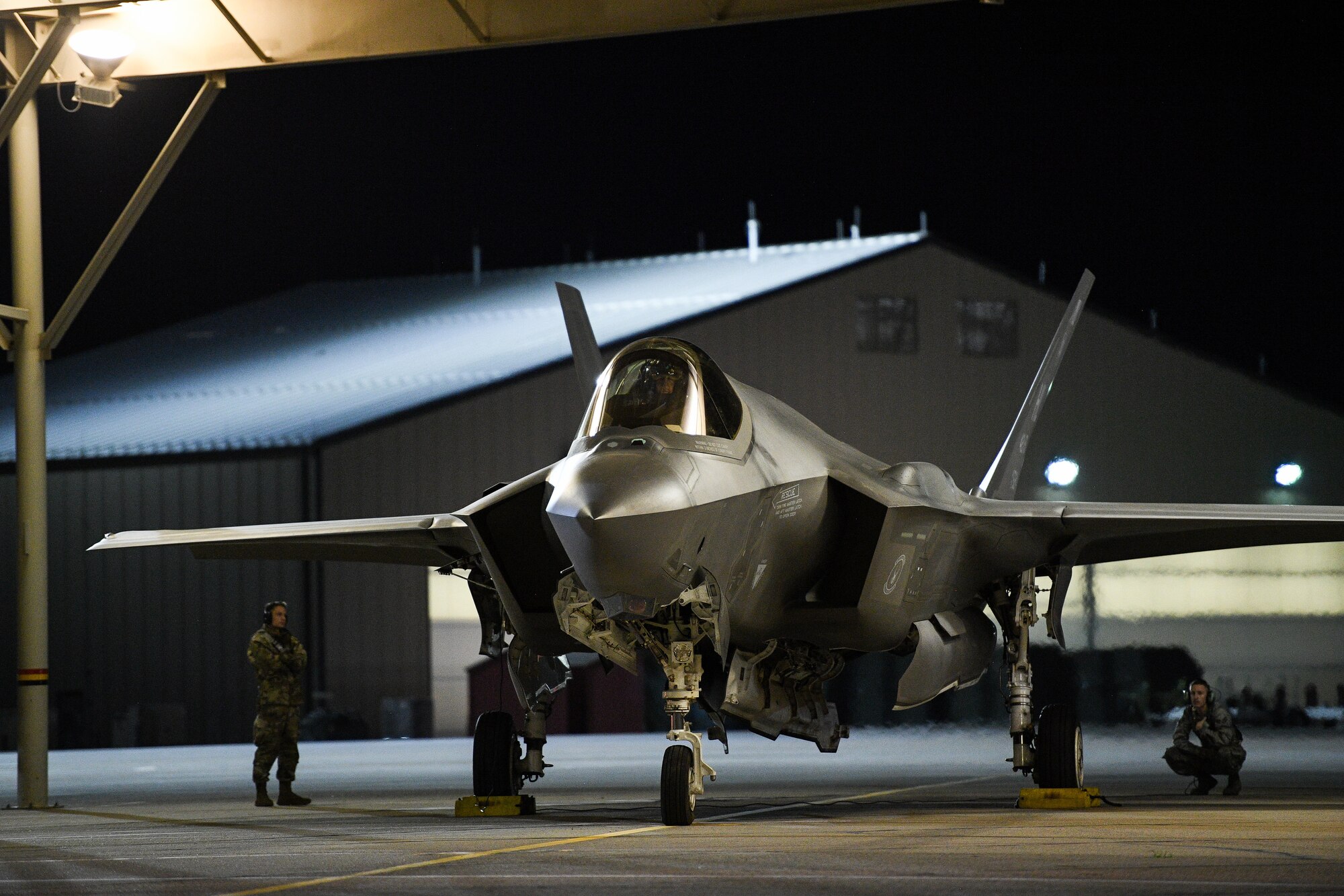 A photo of the 421st Fighter Squadron deployment to the Middle East.