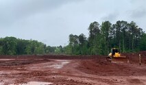 A bulldozer moves earth at the new U.S. Army Space and Missile Defense Command Technical Center’s Directed Energy Research Facility at the western edge of Redstone Arsenal, Alabama. The facility will be located at the Tech Center’s Space and Directed Energy Technology Complex and will house two high energy laser systems simultaneously. (U.S. Army photo by Corry Cox)