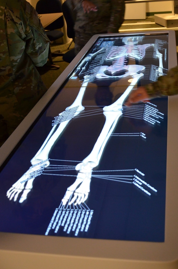 The Medical Education and Training Campus incorporates technology, like the anatomage table, to reinforce the lectures and enhance the training experience.