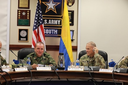 U.S. Army South hosts Colombian army during bilateral staff talks