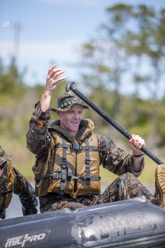 Task force Marines deploying to Latin America conduct small boat training