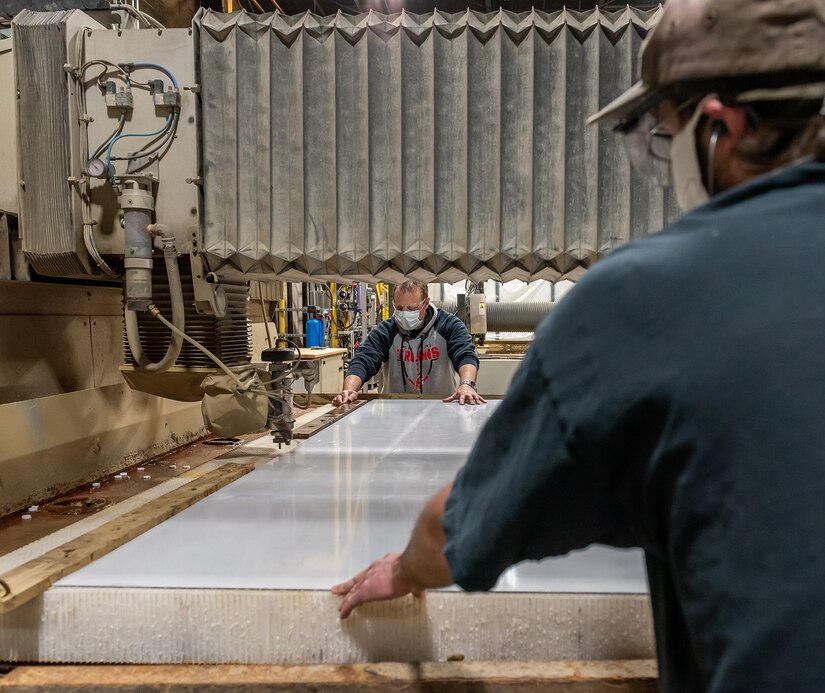 Photo of Jason Golomb, foreground, and Robert VanBrunt