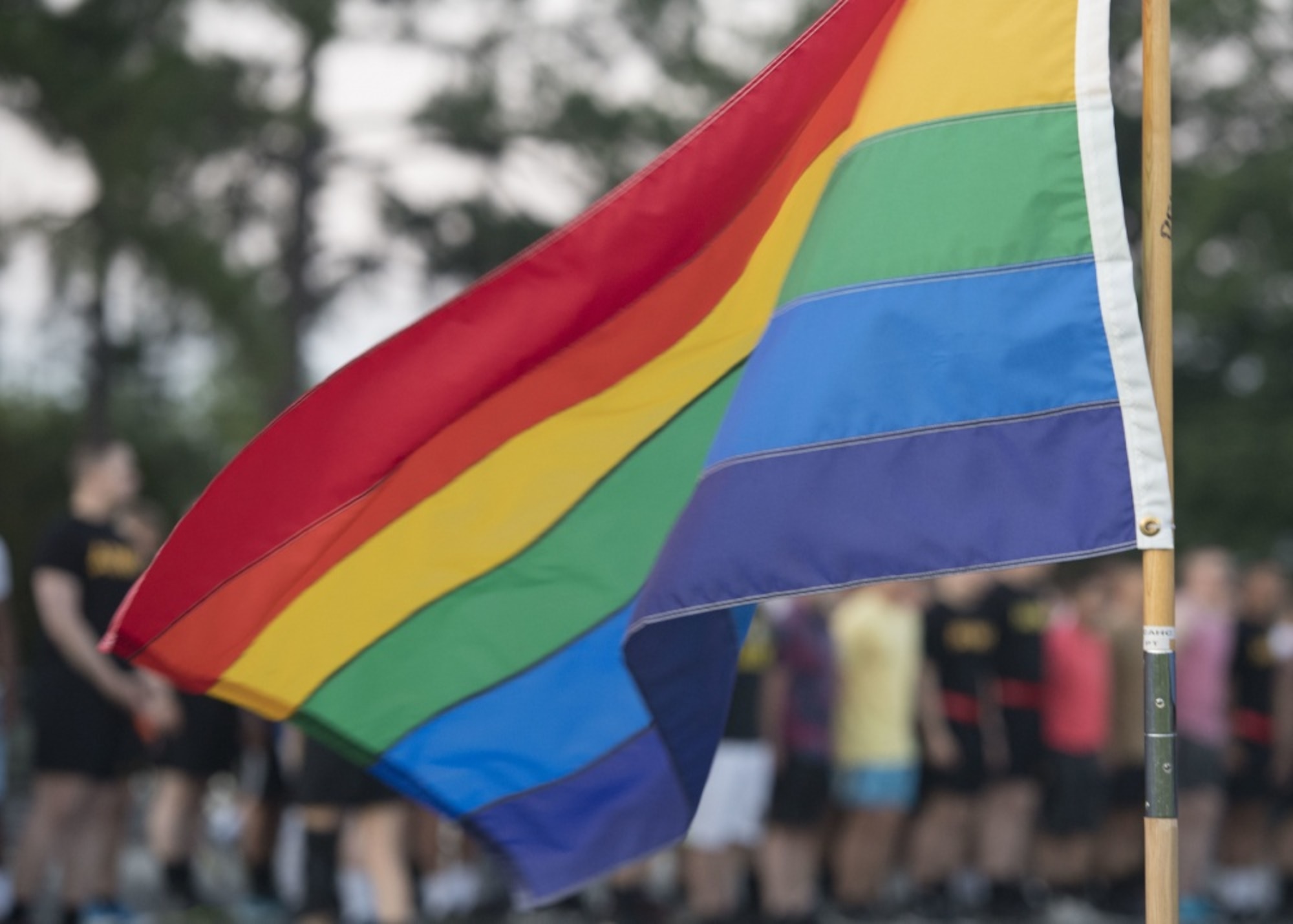 Celebrating and recognizing the diversity of both civilian and service members across the Department of Defense, June is Pride Month. The rainbow flag represents the diversity and social movement of LGBTQ community. (U.S. Air Force photo/Airman 1st Class Monica Roybal)