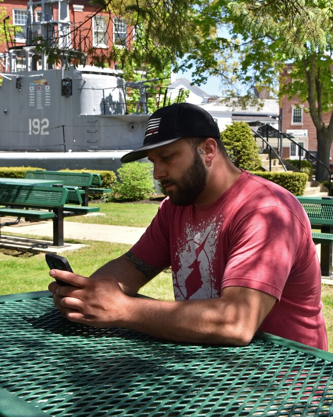 Employee uses new digital appointment application