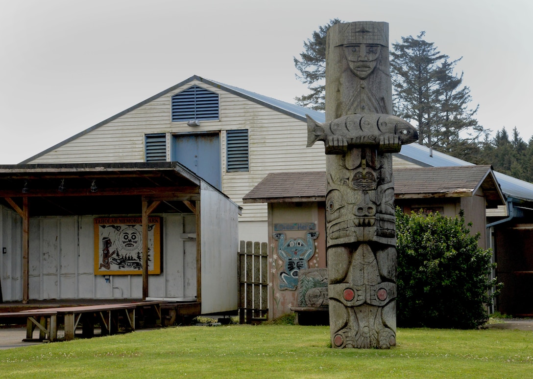 A Quinault Indian Reservation community area.