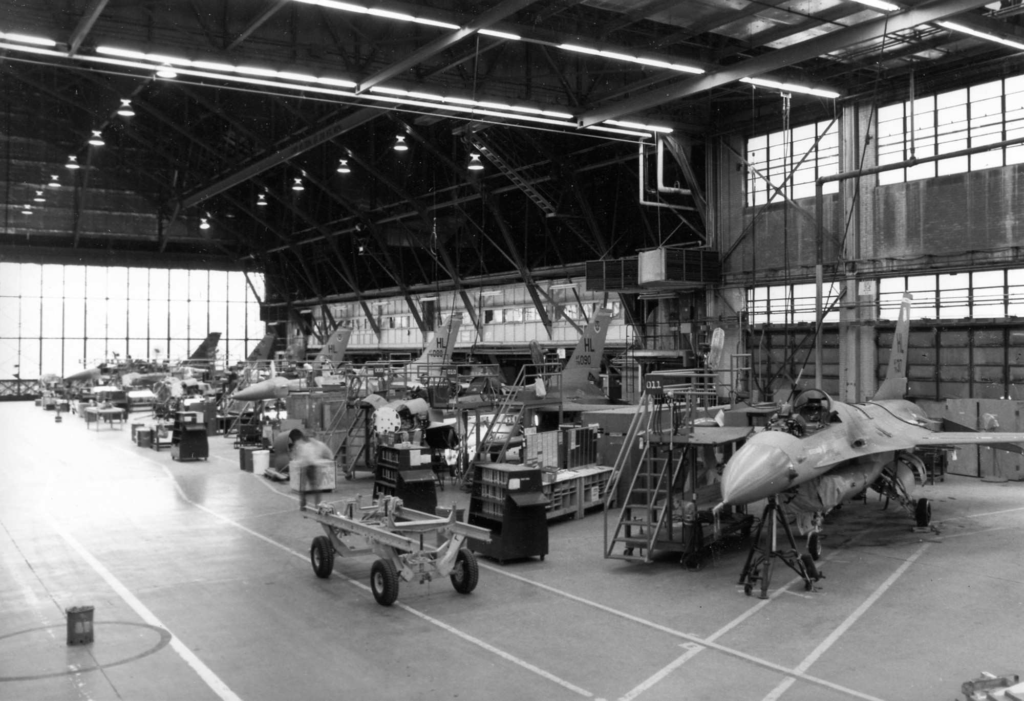 The Ogden Air Logistics Center became the worldwide system and maintenance manager for the F-16 in 1976. The first F-16 to come to Hill AFB for depot maintenance arrived on June 29, 1979. This began a depot maintenance program at the Ogden ALC that continues to the present.