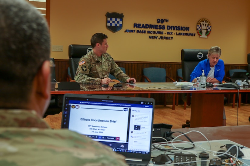 Army Reserve division hosts virtual Effects Coordination Board