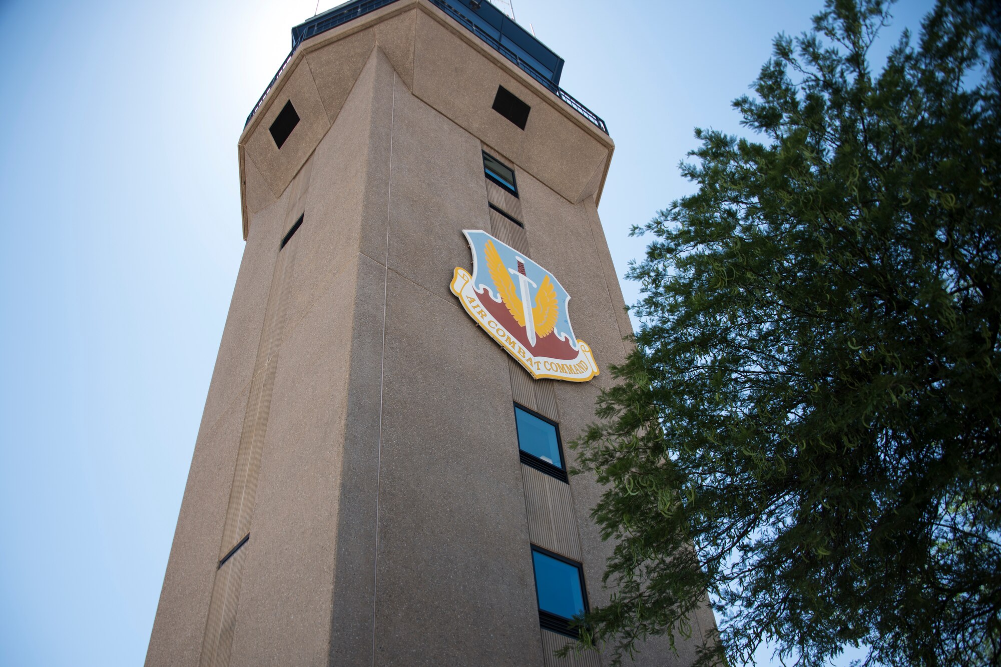 A photo of the 355th Wing air traffic control tower