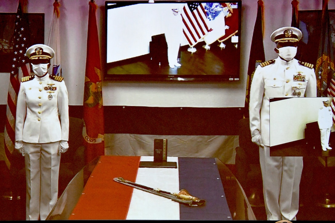 Leadership changes via virtual ceremony at DLA Distribution San Diego