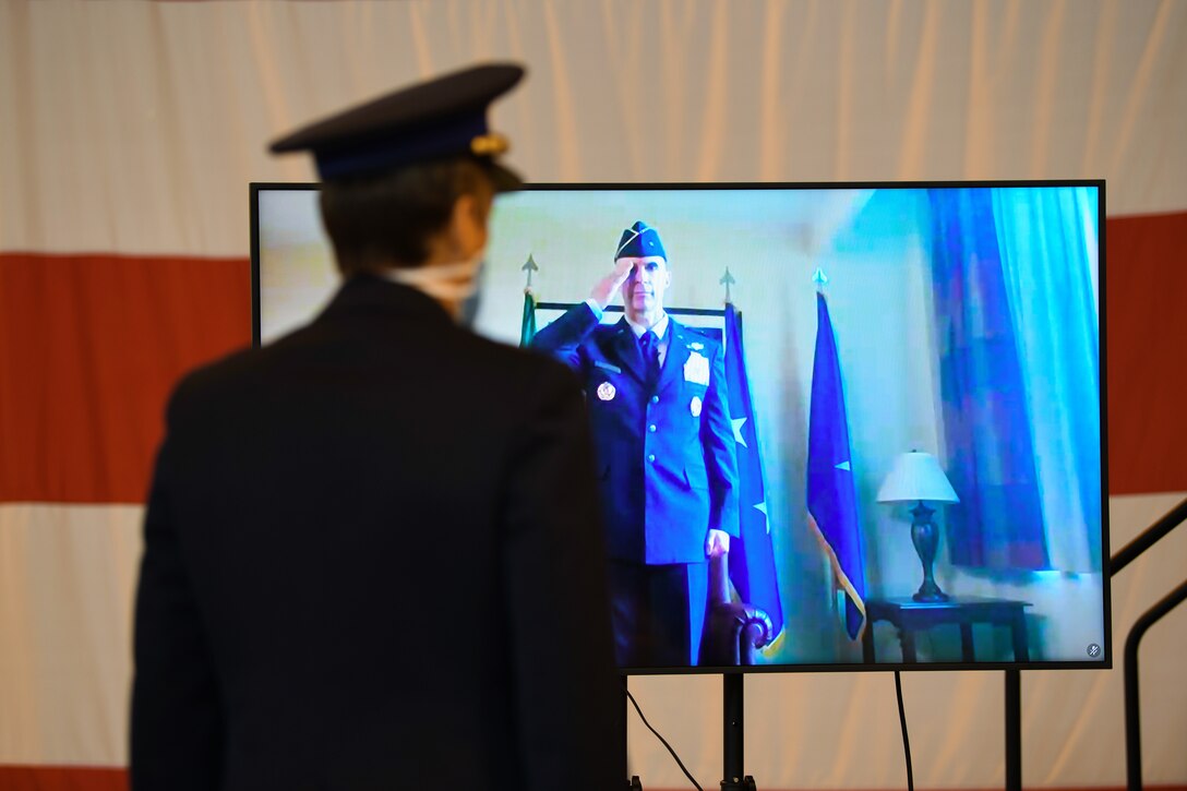 U.S. Air Force Brig. Gen. Daniel T. Lasica, relinquished command of the 31st Fighter Wing  to U.S. Air Force Brig. Gen. Jason E. Bailey, Aviano Air Base, Italy, June 5, 2020.