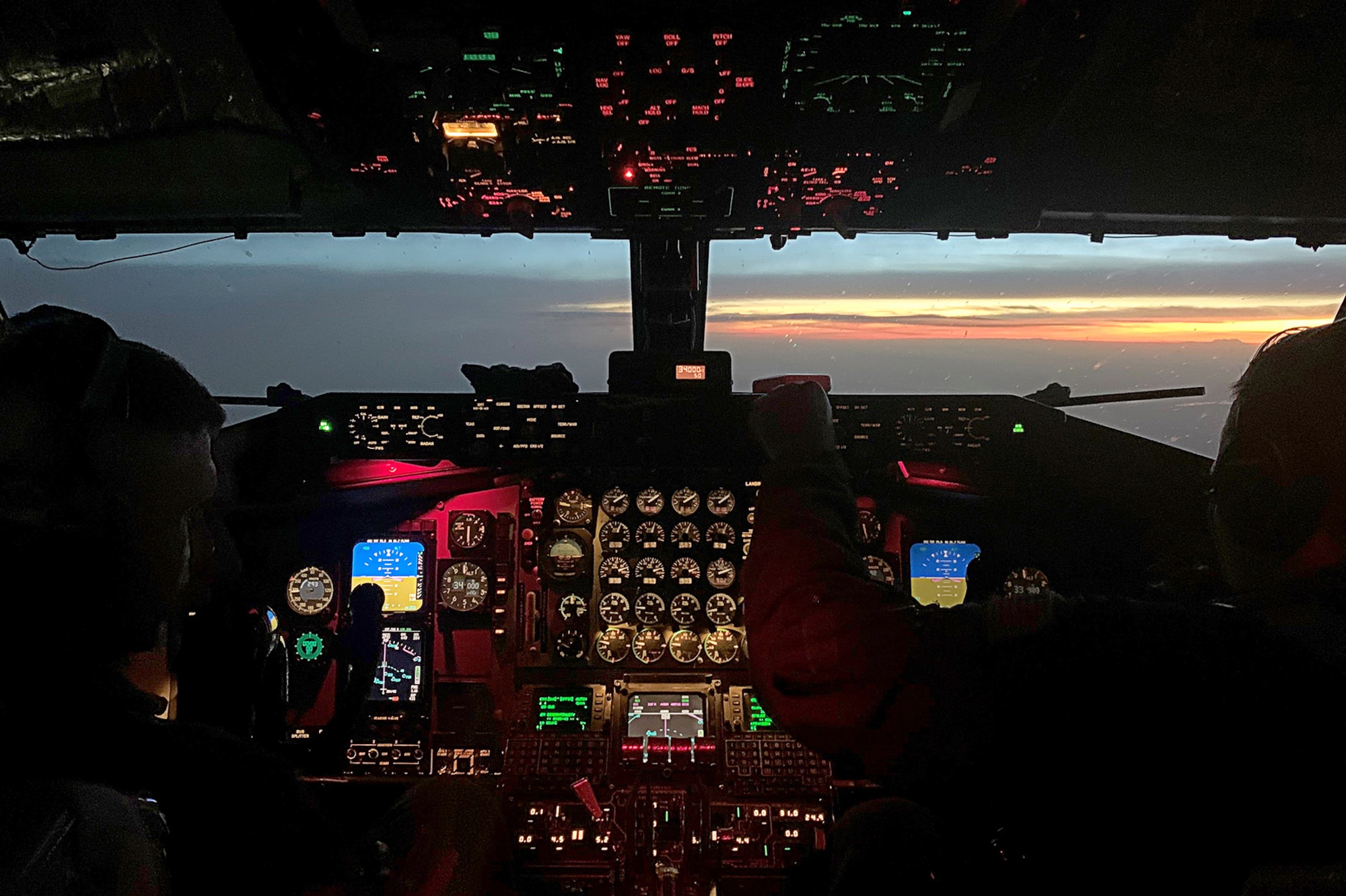 Pilots on a 434th Air Refueling Wing KC-135R  Stratotanker from Grissom Air Reserve Base, Indiana  refuel An HC-130J Combat King II from the 106th Rescue Wing at Gabreski Air National Guard Base, N.Y. June 3, 2020 over the Atlantic. Grissom Airmen train to be reserve ready at all times and partner with both active and guard components. (U.S. Air Force photo/Senior Airman Aaron Longgood)