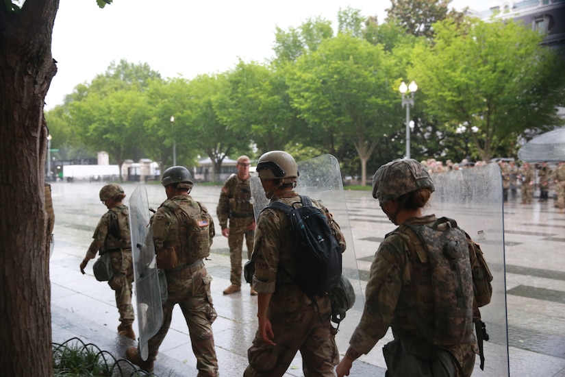 Approximately 200 Utah National Guard Soldiers returned to Salt Lake City, Sunday, June 7, 2020 following an activation at the request of the Secretary of Defense to augment civil authorities in Washington, D.C. amid civil unrest.