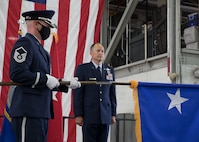 Col. Daniel Boyack, commander Utah Air National Guard, promotes to the rank of Brigadier General at a promotion ceremony at Roland R. Wright Air National Guard Base, Salt Lake City, Utah on June 6, 2020.