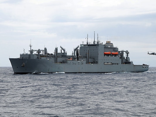 Dry Cargo/Ammunition Ship. Deliver supplies to customer ships at sea — ammunition, food, repair parts, stores and small quantities of fuel. Replace T-AE, T-AFS and T-AOE when operating with T-AO. Two dedicated ships provide ammunition, food, repair parts, stores and small quantities of fuel for the U.S. Marine Corps.