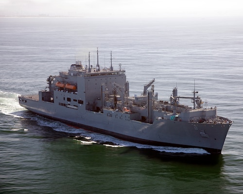 Dry Cargo/Ammunition Ship. Deliver supplies to customer ships at sea — ammunition, food, repair parts, stores and small quantities of fuel. Replace T-AE, T-AFS and T-AOE when operating with T-AO. Two dedicated ships provide ammunition, food, repair parts, stores and small quantities of fuel for the U.S. Marine Corps.