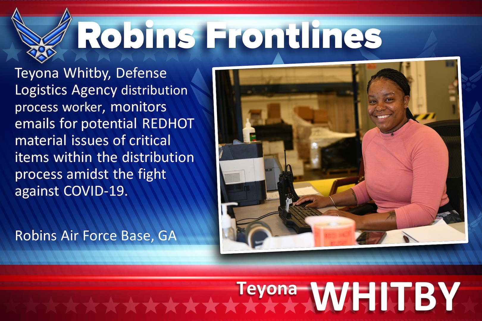 Robins Frontlines; Teyona Whitby