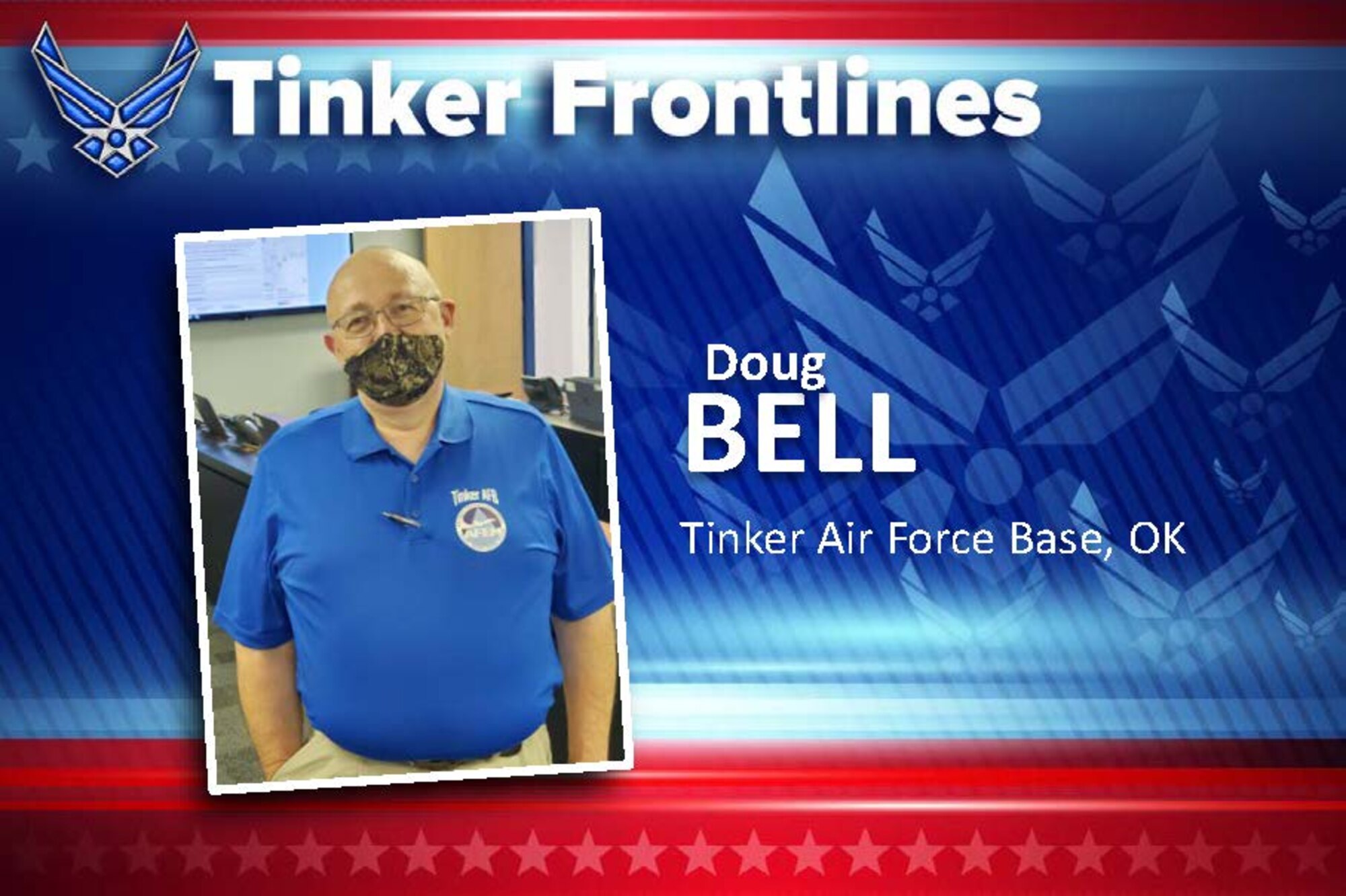 Doug Bell has worked as an Emergency Management Specialist for six months in the 72nd Civil Engineering Directorate Emergency Operations Center.