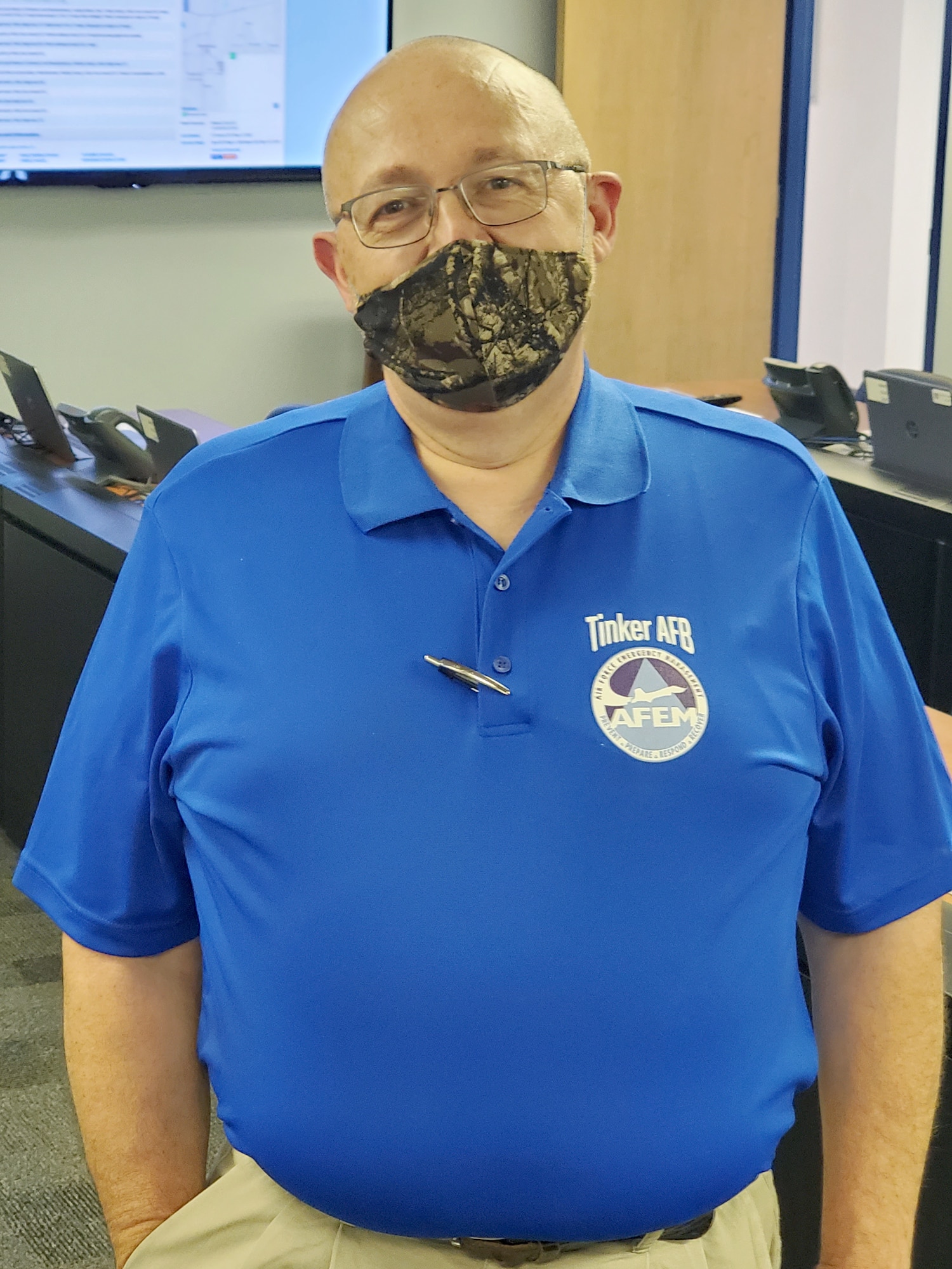 Doug Bell has worked as an Emergency Management Specialist for six months in the 72nd Civil Engineering Directorate Emergency Operations Center.