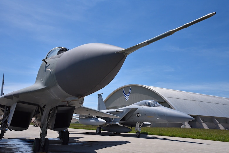 Mikoyan-Gurevich MiG-29A and McDonnell Douglas F-15A Eagle aircraft