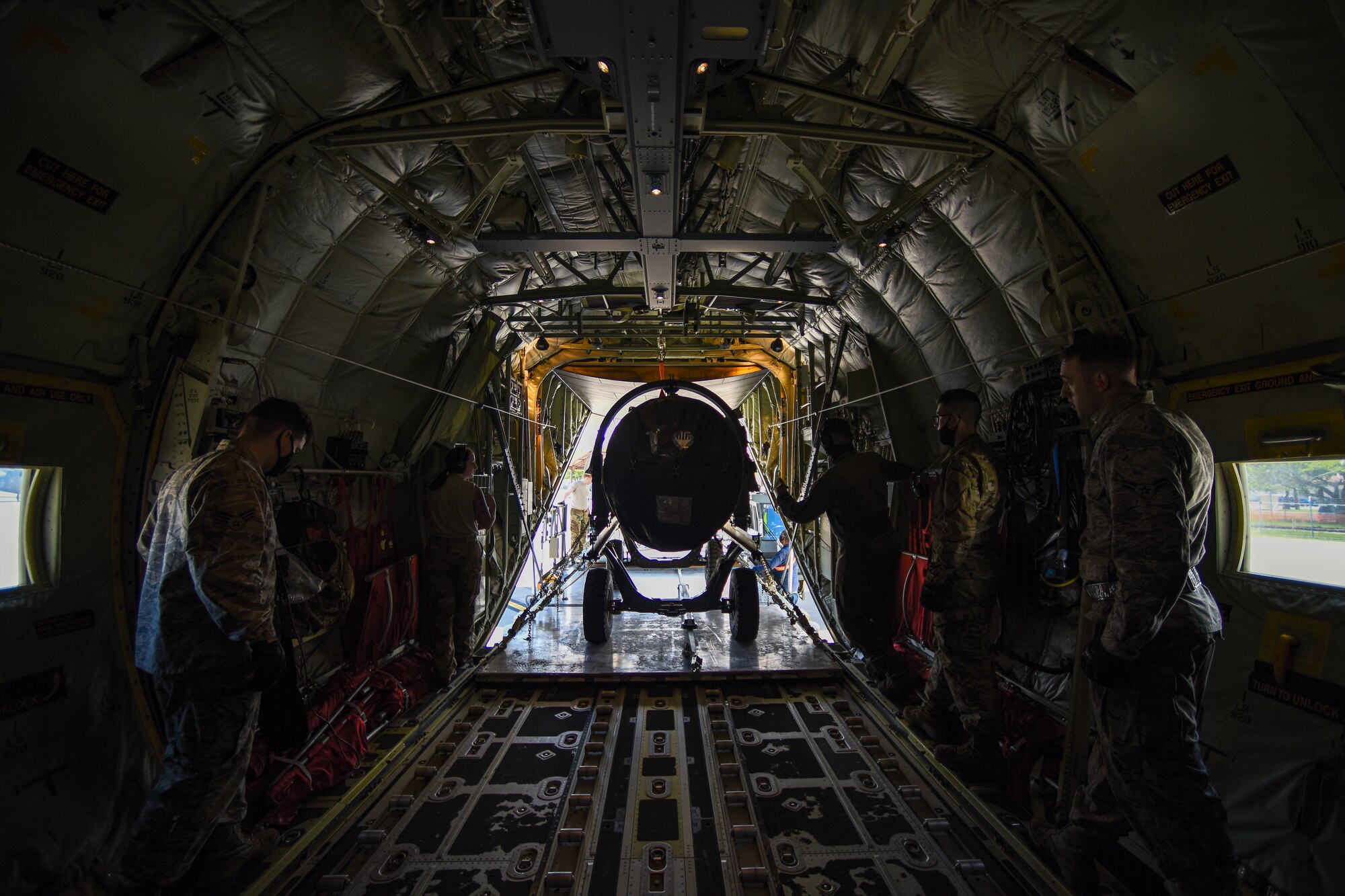 The 35th Logistics Readiness Squadron coordinated with the 36th Airlift Squadron from Yokota Air Base, Japan to conduct airland cargo training at Misawa AB, Japan, May 28.