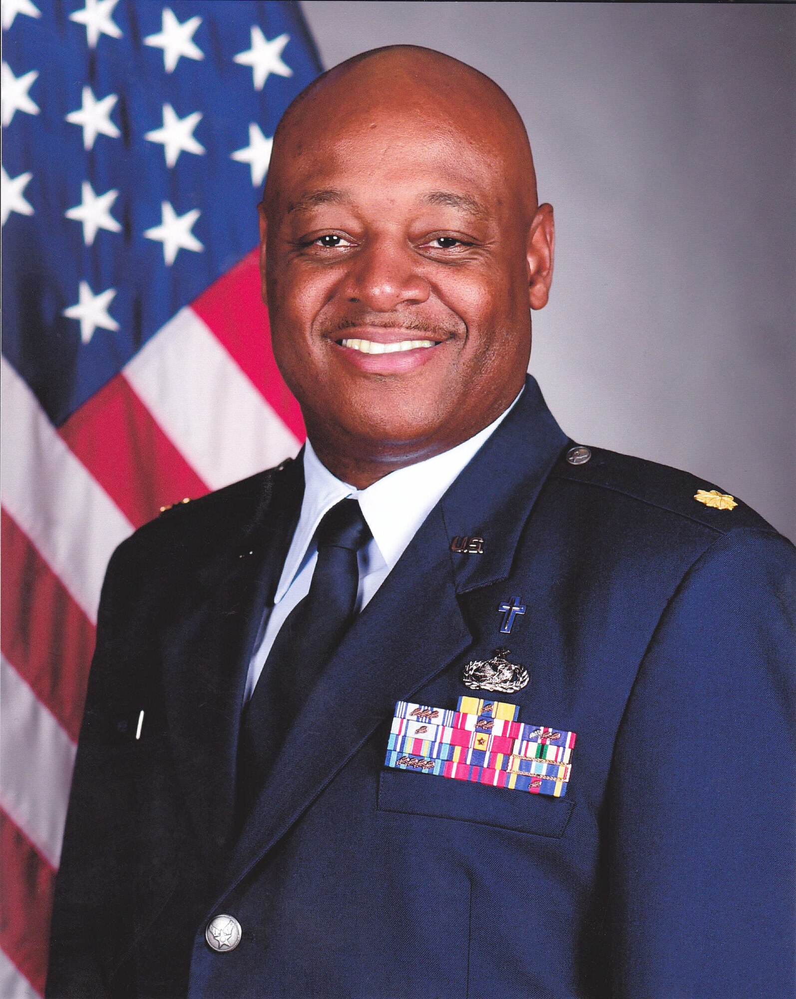Official bio photo of chaplain, Major Thomas Web