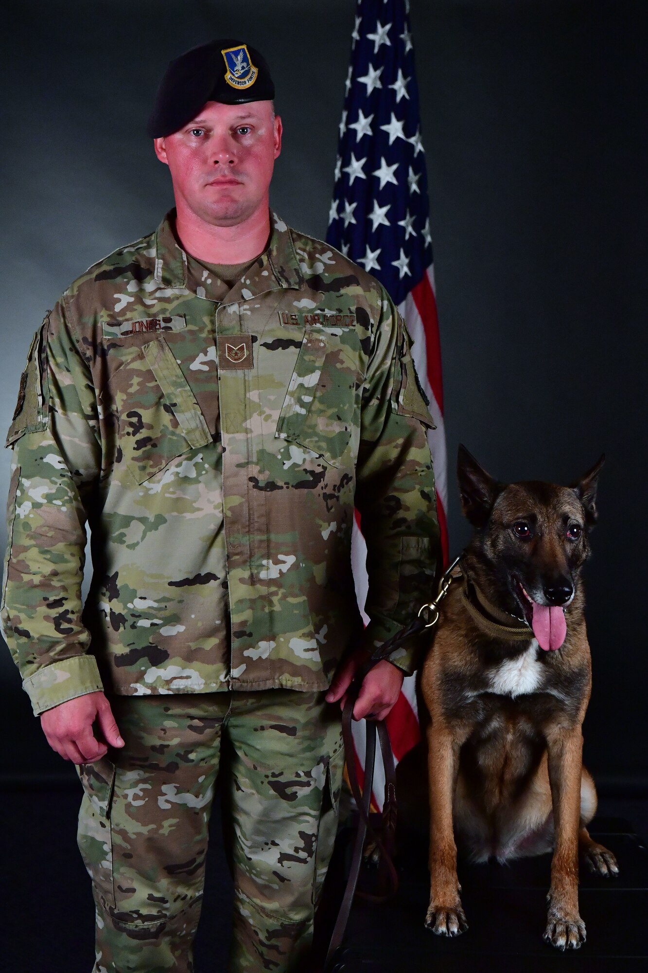 Tech. Sgt. Brooks Jones, 19th Security Forces Squadron military working dog trainer and handler, and MWD Alfa, are the newest drug detection team on Little Rock Air Force Base.