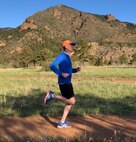 Kenneth Wright, 4th Space Operations Squadron ground engineer, runs down a trail at Bear Creek Regional Park, Colorado, May 21, 2020. Wright set a goal to run 200 miles in April. He completed his goal April 30. (Courtesy photo)