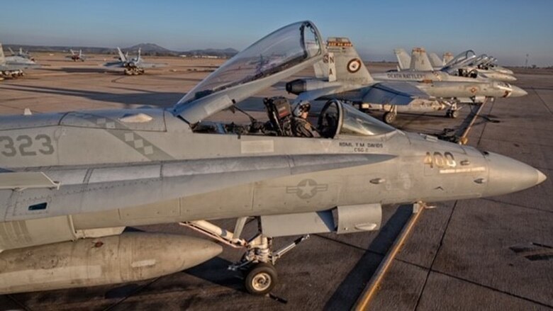 Capt. Meleah Martin, a pilot with Marine Fighter Attack Squadron (VMFA) 323, prepares an F/A-18C Hornet for flight at Marine Corps Air Station Miramar, Calif. Marines like Martin keep 3rd Marine Aircraft Wing ready to “Fix, Fly and Fight” as the Corps’ largest aircraft wing. 3rd MAW continues to answer the call of this nation whenever and wherever it is needed.