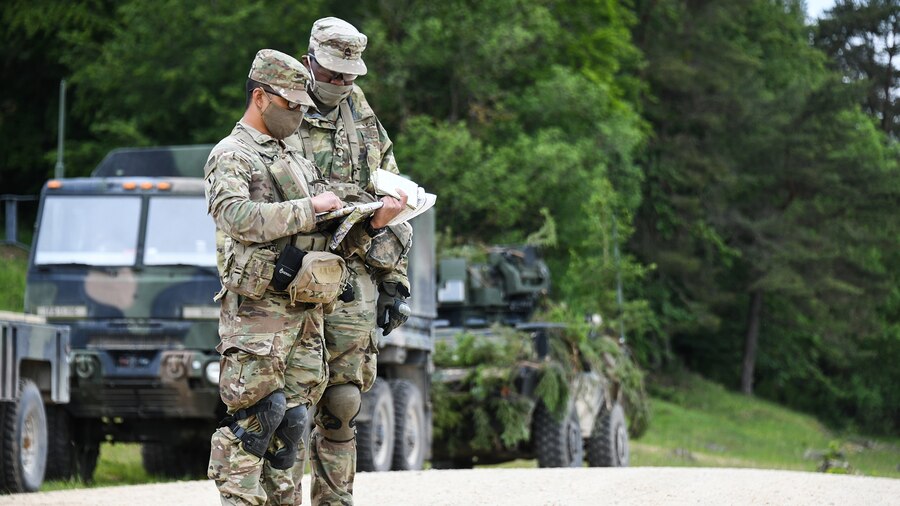 173rd Airborne Brigade troop mounted reconnaissance exercise in Hohenfels
