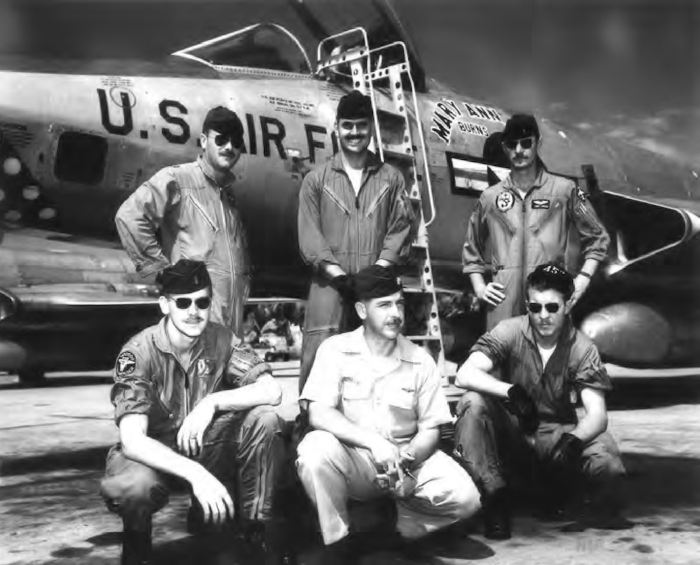 In 1962, these Air Force pilots from the 45th Tactical Reconnaissance Squadron were among the first to operate out of Don Muang Airfield, Bangkok, Thailand. OSI District 51 was later established to protect the Airmen, the airfield and these operations. The base is still active and is now known as the Don Muang Royal Thai Air Force Base. (U.S. Air Force Photo)