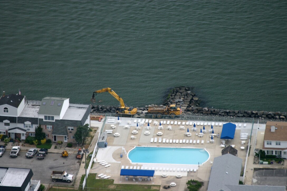 The Townsends Inlet to Cape May Inlet Coastal Storm Risk Management Project includes 2.2 miles of seawall along the Townsends Inlet frontage of Avalon and the Hereford Inlet frontage of North Wildwood.