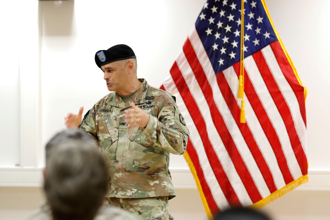 Army Reserve unit combines technology with tradition during virtual change of command ceremony