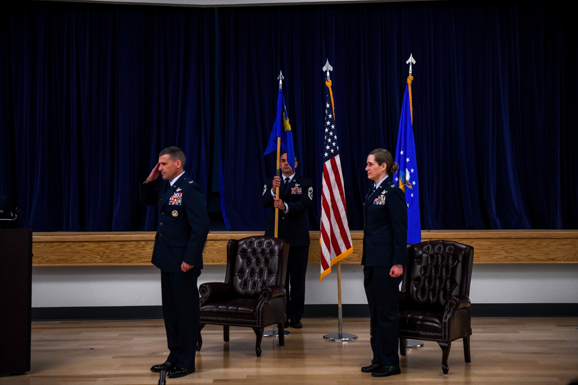 Col. Heather Fox assumed command of the 9th Reconnaissance Wing and Beale Air Force Base during a change of command ceremony June 11, 2020, at Beale Air Force Base, California.