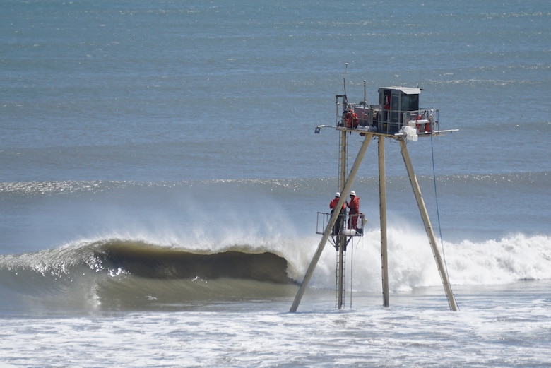 Data is collected using the Coastal Research Amphibious Buggy at the U.S. Army Engineer Research and Development Center’s Field Research Facility (FRF) in Duck, N.C. The FRF’s civil works mission includes Coastal Ocean Data System and Coastal Field Data Collection under the Flood and Coastal Risk Management Research, Development and Technology (RD&T) program.