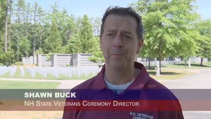 Shawn Buck, director of the New Hampshire Veterans Cemetery, employed the 157th Civil Engineers to build a berm to decrease traffic noise.