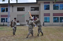 9th MSC Theater Support Group conducts change of command while complying with COVID-19 guidelines