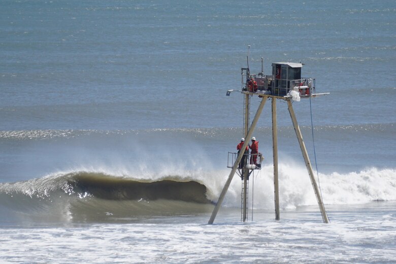 Data is collected using the Coastal Research Amphibious Buggy at the U.S. Army Engineer Research and Development Center’s Field Research Facility (FRF) in Duck, N.C. The FRF’s civil works mission includes Coastal Ocean Data System and Coastal Field Data Collection under the Flood and Coastal Risk Management Research, Development and Technology (RD&T) program.